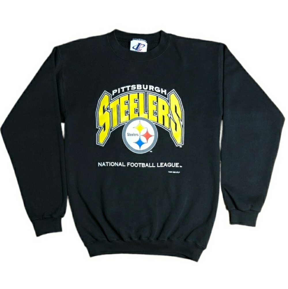 NFL LOGO ATHLETICS Pittsburgh Steelers Sweatshirt Size Medium VINTAGE